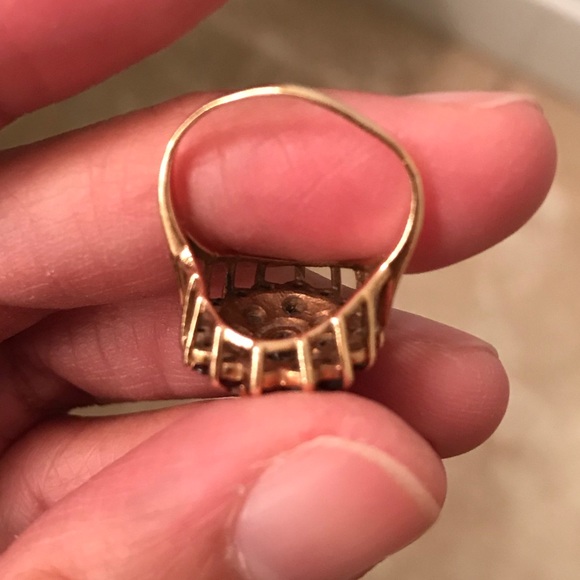 Genuine Garnets and pearls ring - Picture 5 of 7